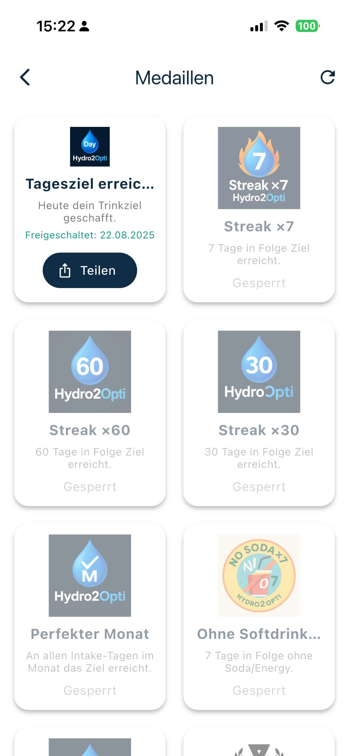 Medaillen Screenshot